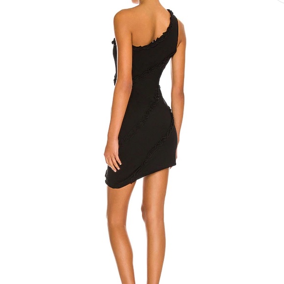 NWT | REVOLVE | MORE TO COME | Camila One Shoulder Dress in Black | Size M - Picture 3 of 10